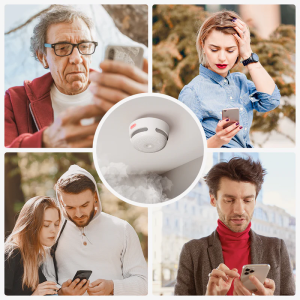 X-Sense Intelligenter Rauchwarnmelder mit photoelektrischem Sensor und austauschbarer Batterie, WLAN-Rauchmelder, App-Benachrichtigungen, XS01-WX, entspricht dem TÜV Rheinland & EN 14604, 1er Pack